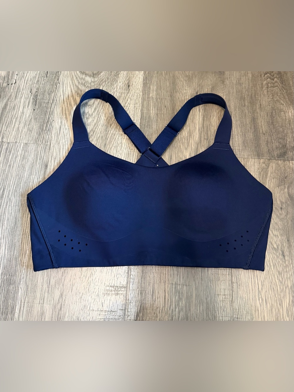 NWOT Calia Navy Blue Molded Cup High Impact Sports Bra - Size 34C